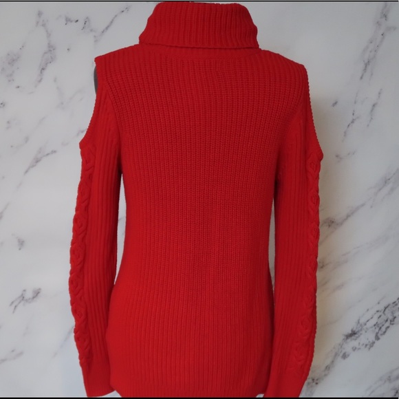 NWOT Macy’s Ruff Hewn Red Knit Sweater Sz M - Picture 4 of 5